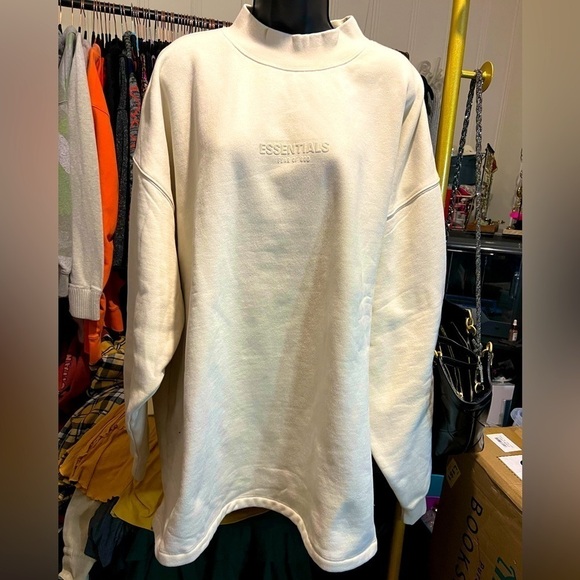 Essentials Other - NWT Men’s ESSENTIALS Sweater - Egg Shell/Cream - 2XL